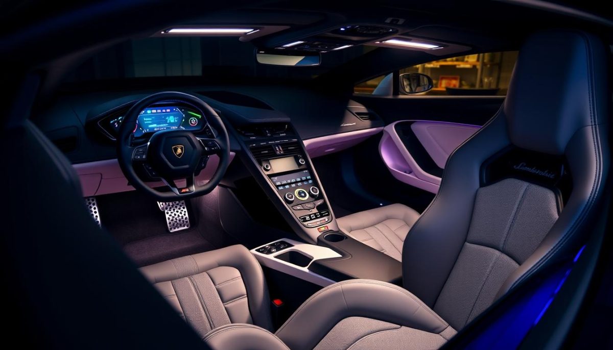 Lamborghini Aventador interior